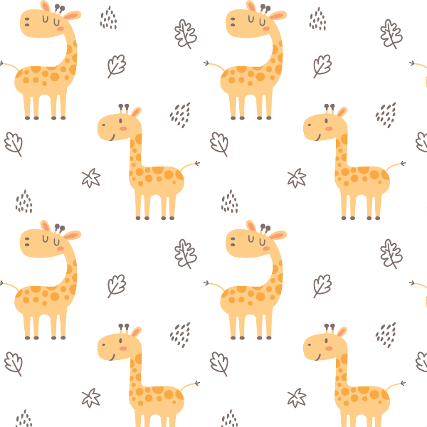 Personalised Name Blanket for Kids | Giraffes