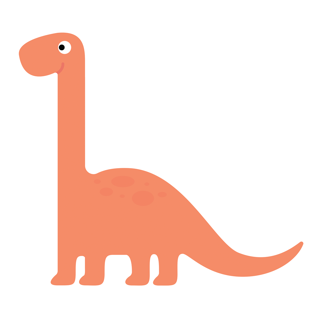 My Pillow-Pal | Dinosaur (Orange)