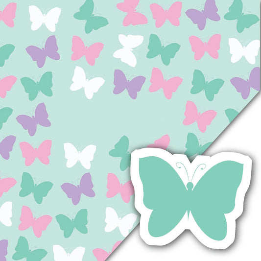Plush Kids Blanket and Pillow Set | Butterflies