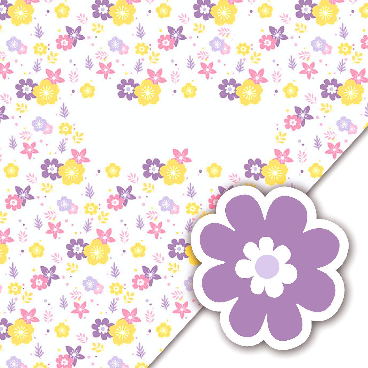 Plush Kids Blanket and Pillow Set | Floral (Purple)