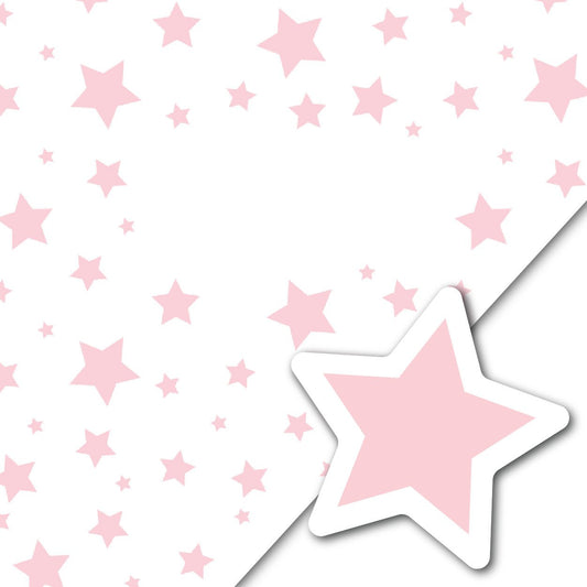 Plush Kids Blanket and Pillow Set | Stars (Pink)