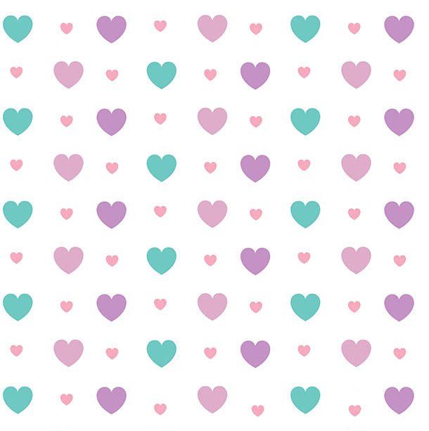 Personalised Name Blanket for Kids | Hearts (Purple)