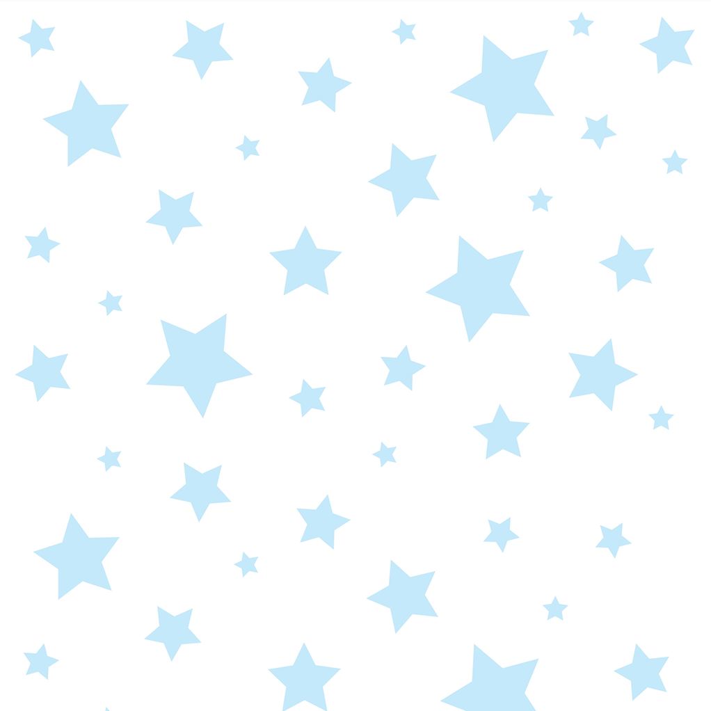 Personalised Name Blanket for Kids | Stars (Blue)